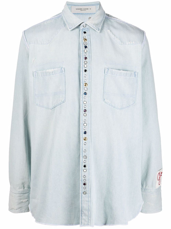 Golden Goose Shirts - Blue and green | 4aeb09e48ef985c6274132f4c686bbf8bee189b1