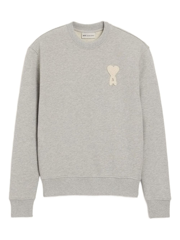 Ami Sweaters - Gris chine/blanc | bd27b889672c7660ff9f337135c24e8eef29d3f5