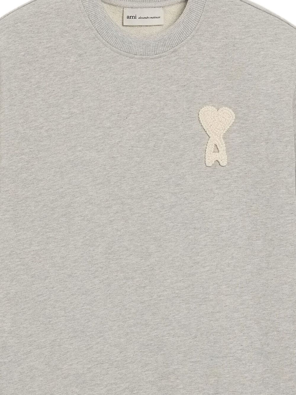 Ami Sweaters - Gris chine/blanc | 5314877d74adf000afab5292219bc82371cbfd4b
