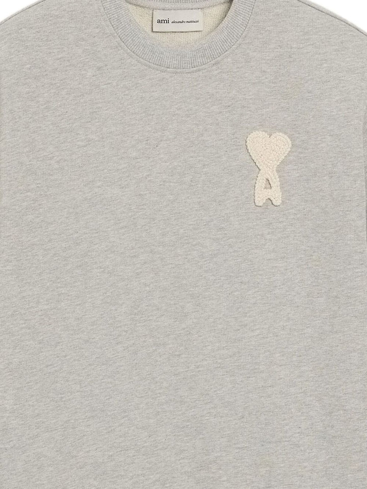 Ami Sweaters - Gris chine/blanc | 5314877d74adf000afab5292219bc82371cbfd4b