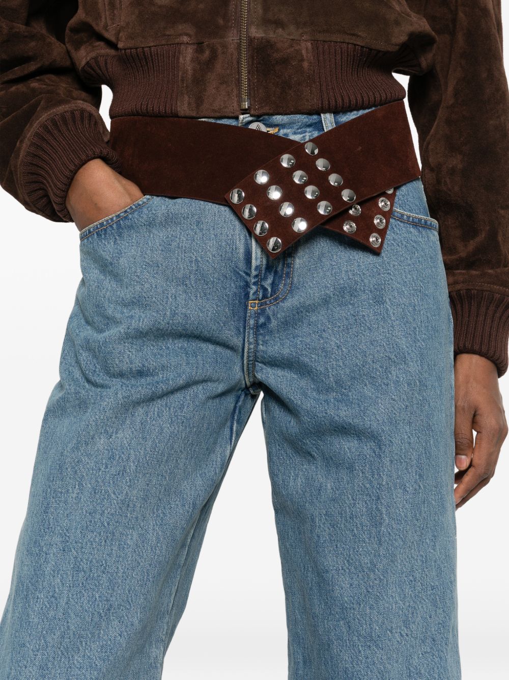 The Attico Trousers - Blue and green | 9bc86980ff3a0f215540f804217cd59055858d23