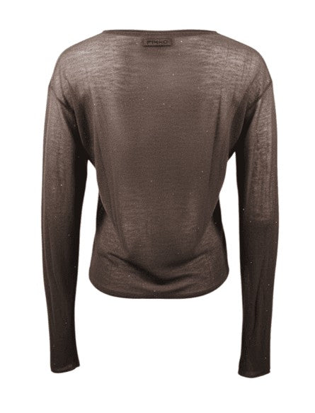 Pinko Sweaters - Brown | fb1712387e7984e11ae07a11121c4c583acb124f