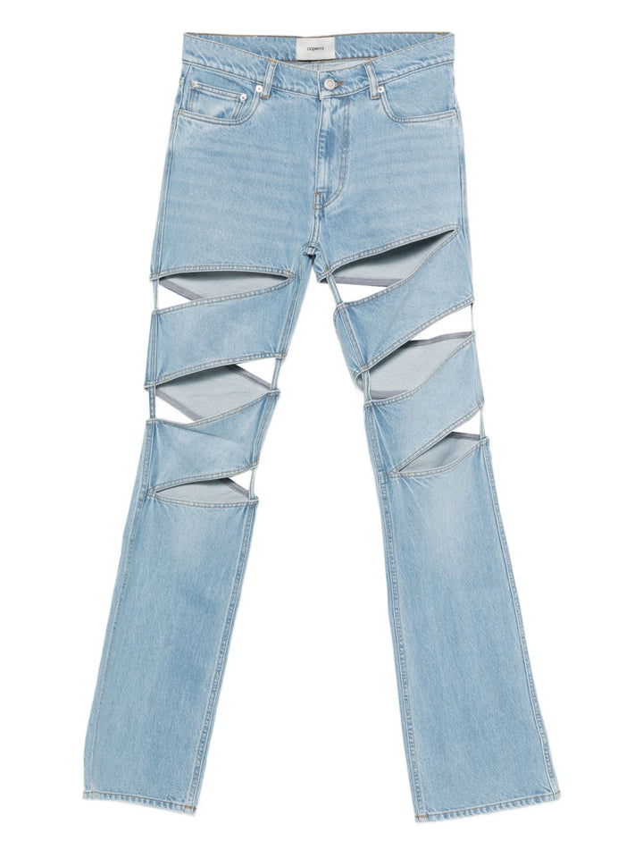 Coperni Trousers - Blue and green | 55a504d13b5cd12728456fd9f0c19ac4af95c017