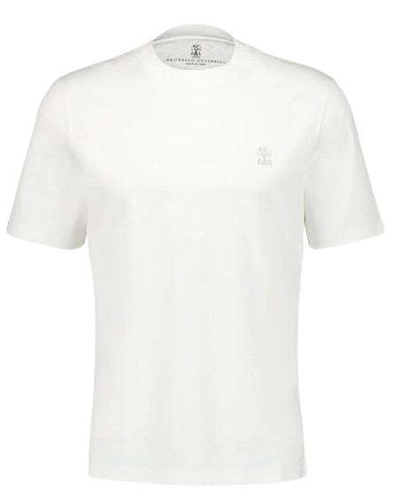 Brunello Cucinelli Sweaters - Off white+grigio | 52ab2a121136ef65559cde4da96b19df4ea0b291