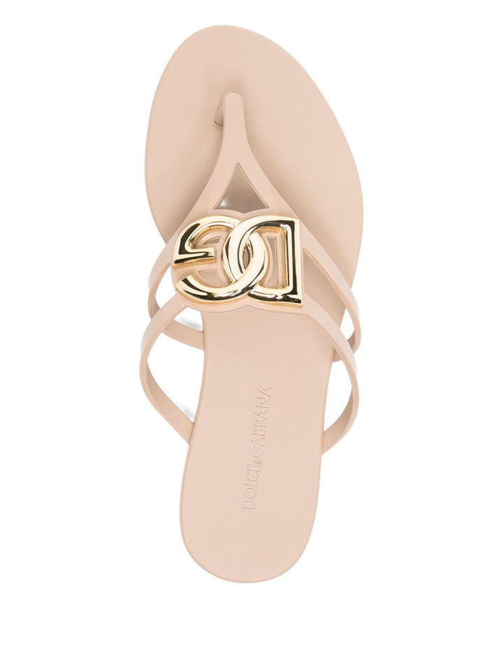 Dolce & Gabbana Flat shoes - Cipria/gold | 248aca8940663be94be799e16469503b2083a615