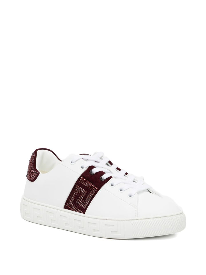 Versace Flat shoes - White burgundy | ae20a5ad61beafcebfc9449bb20b4a51de746475