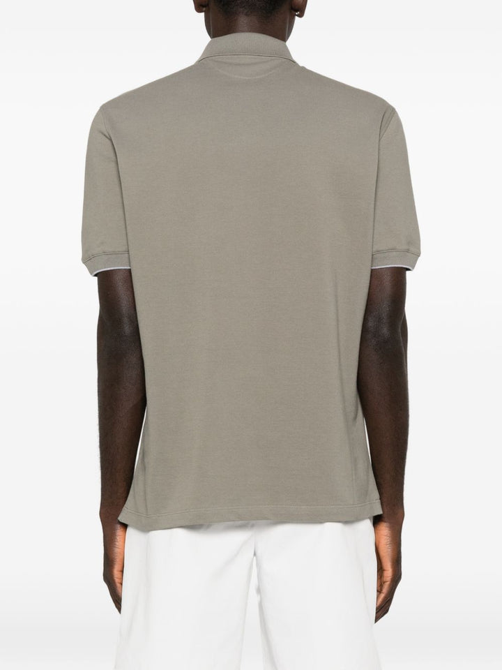 Brunello Cucinelli T-shirts and Polos - New kaki+grigio | 7762ece1de63a15168a3d16ba0dbdd8bb063ab36