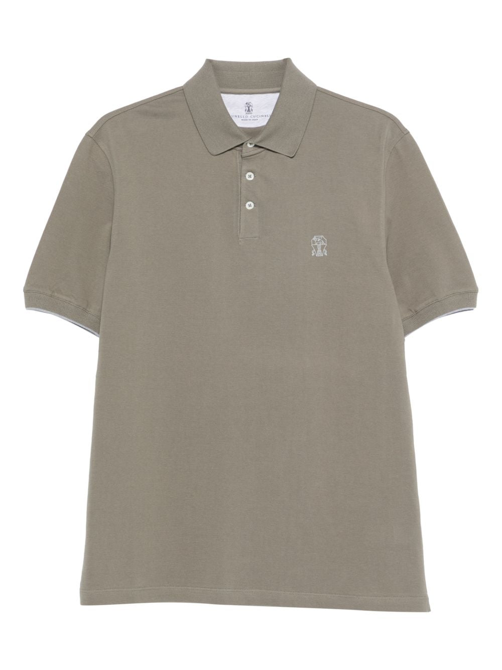 Brunello Cucinelli T-shirts and Polos - New kaki+grigio | a81eaad627a38d12bc9f7a2b37179b6531e6da1f