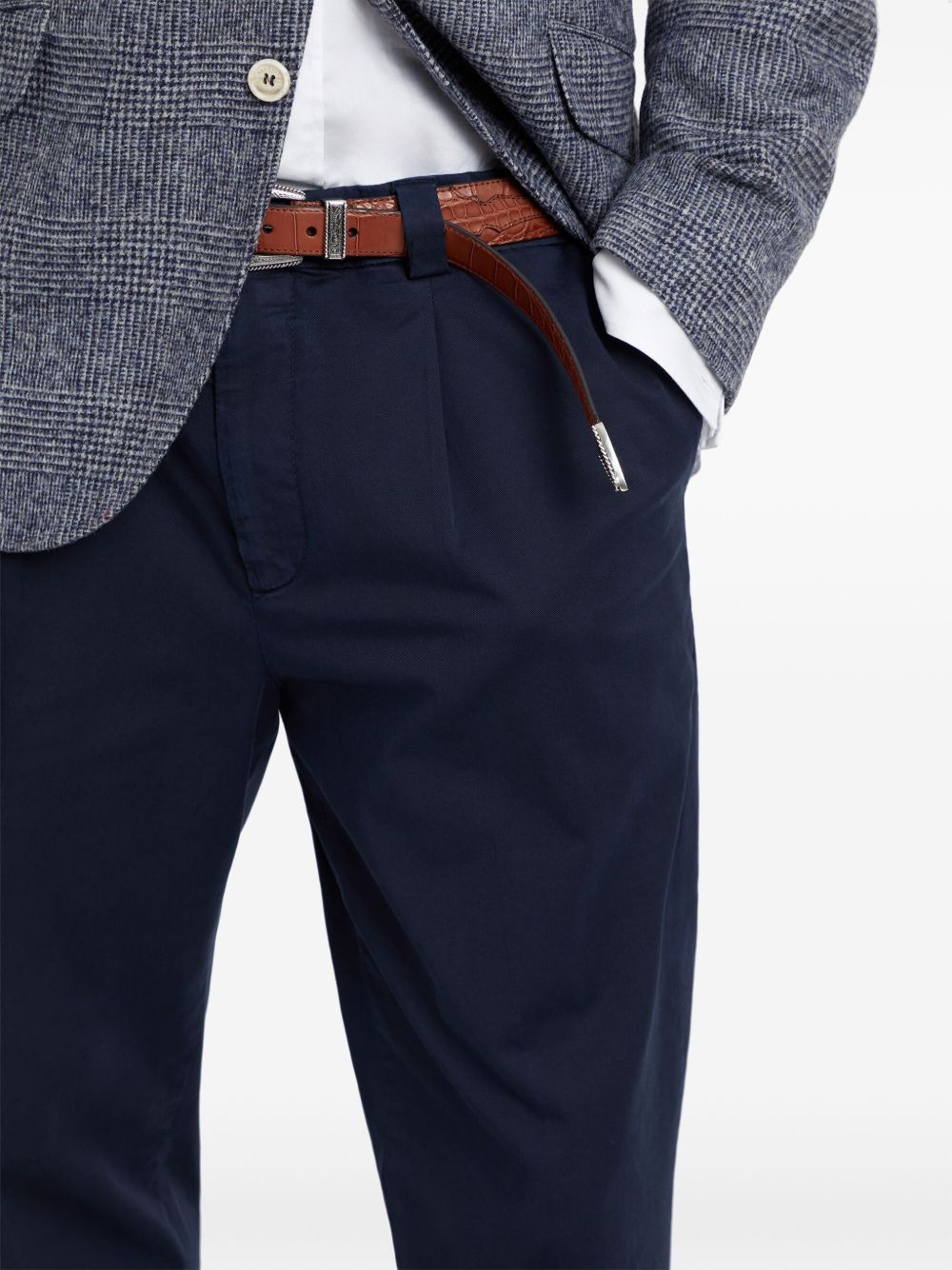 Brunello Cucinelli Trousers - Blue and green | 65963b069e8a1806ea535bcf97160b120f2be94b