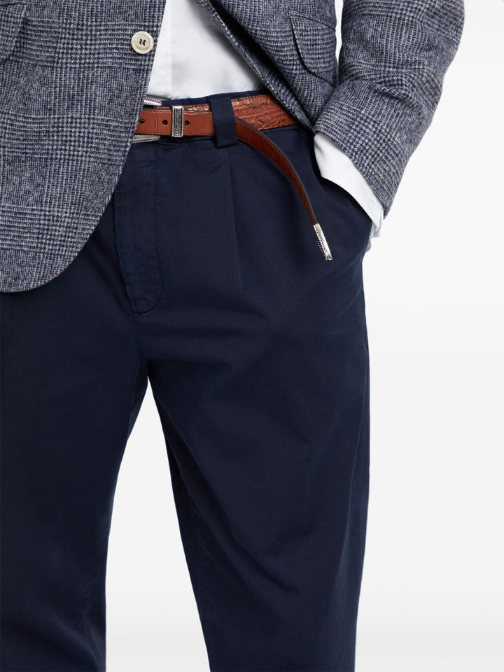 Brunello Cucinelli Trousers - Blue and green | 65963b069e8a1806ea535bcf97160b120f2be94b