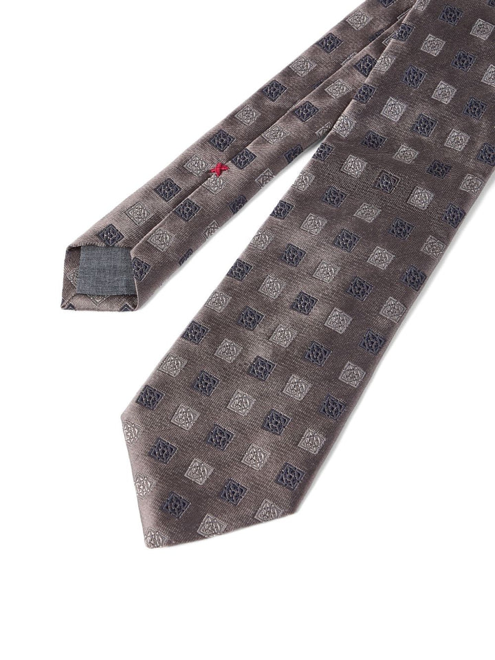 Brunello Cucinelli Ties - Brown+navy+beige | f903275eae6d7222ea95a007f8dce8b5aff63bf3