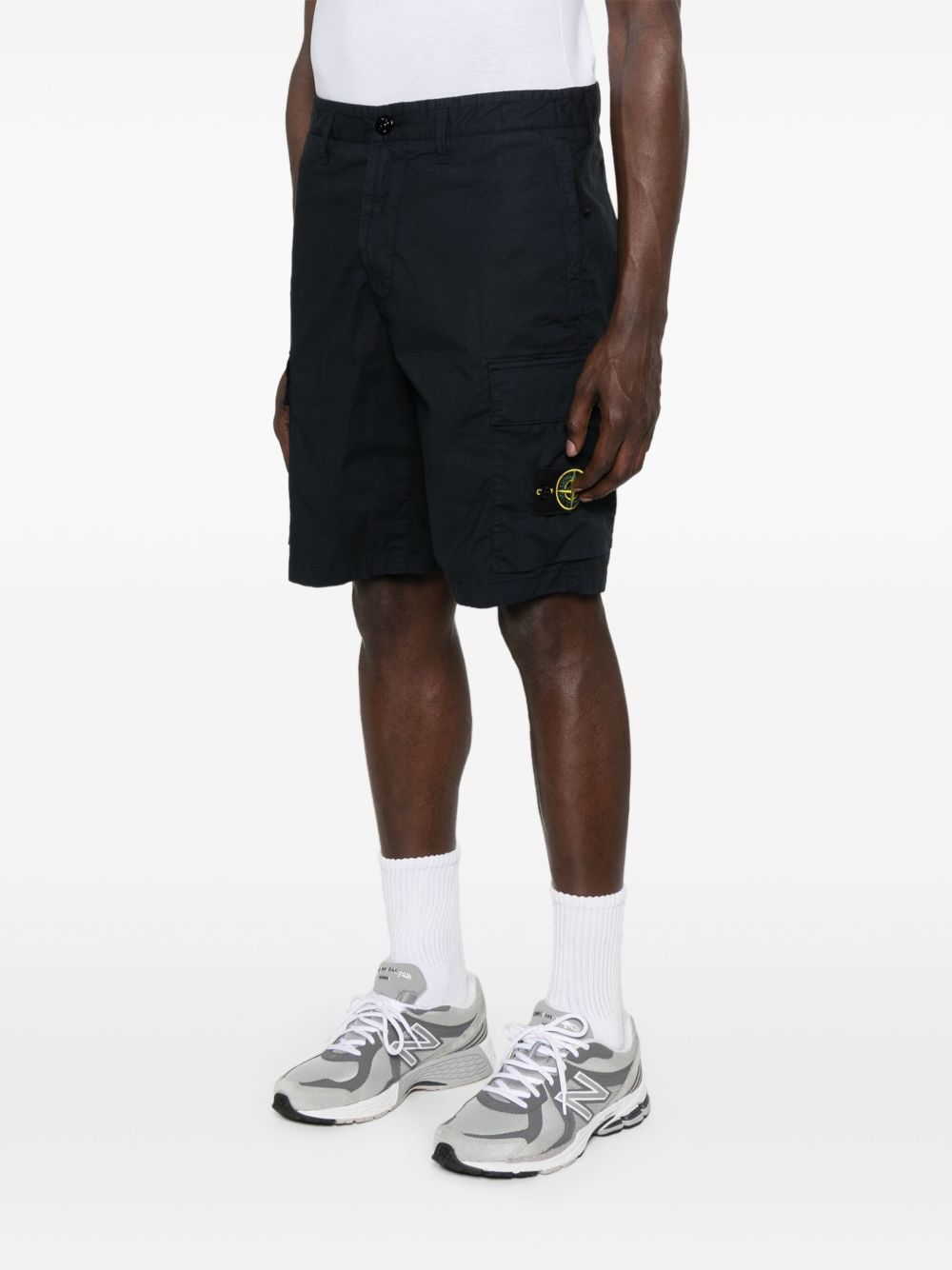 Stone Island Shorts - Blue and green | df38ca1158f21a5f1fe46faba22e0a9b16651efb