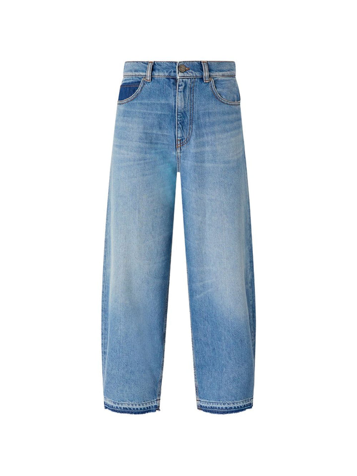 Pinko Trousers - Blue denim | 48279c4491b6dfc2d6e3c1039d47bb564e2f61f7