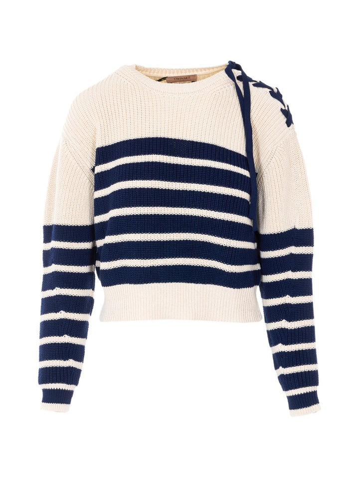 Twin-Set Sweaters - Avorio/blue night | ed0871d45c4f0e74c5ba90377ee7e5b4244d44fb
