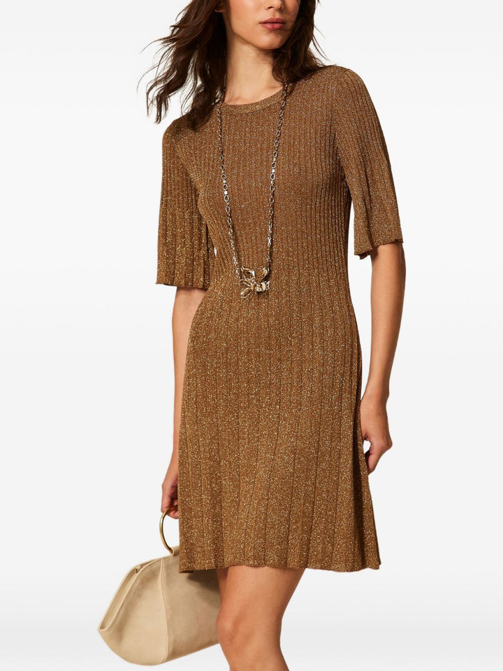 Twin-Set Dresses - Wood gold | f8bdb0ec1c230b61328e015f19a5114a8c089b44