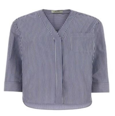 S Max Mara Shirts - Riga blu | 6ee135ecfe065f6228745950d8f35ea2d77619e7