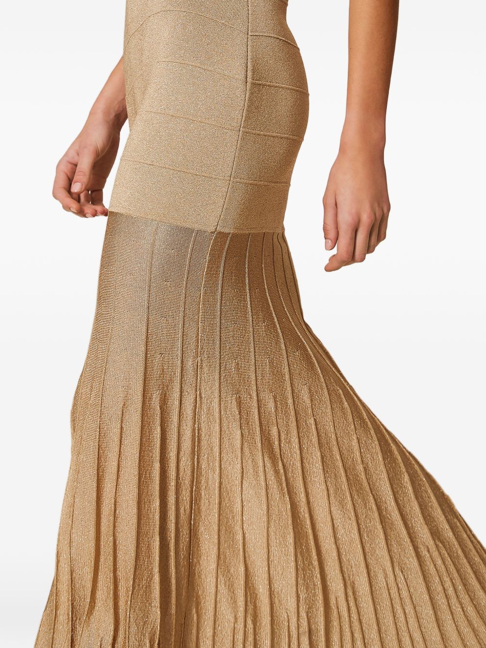 Twin-Set Dresses - Sand lurex | 323ee06499920350e6dc08e01912b90859f2a10a