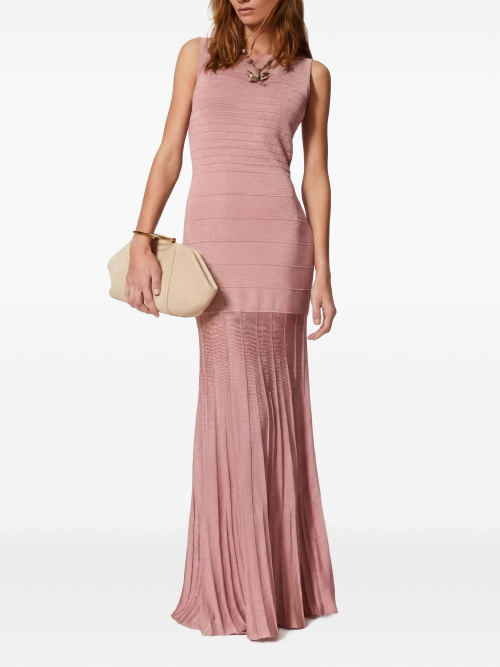 Twin-Set Dresses - Cashmere rose lurex | a45e96025510947a356ae8cec9c991cf1ce125ee