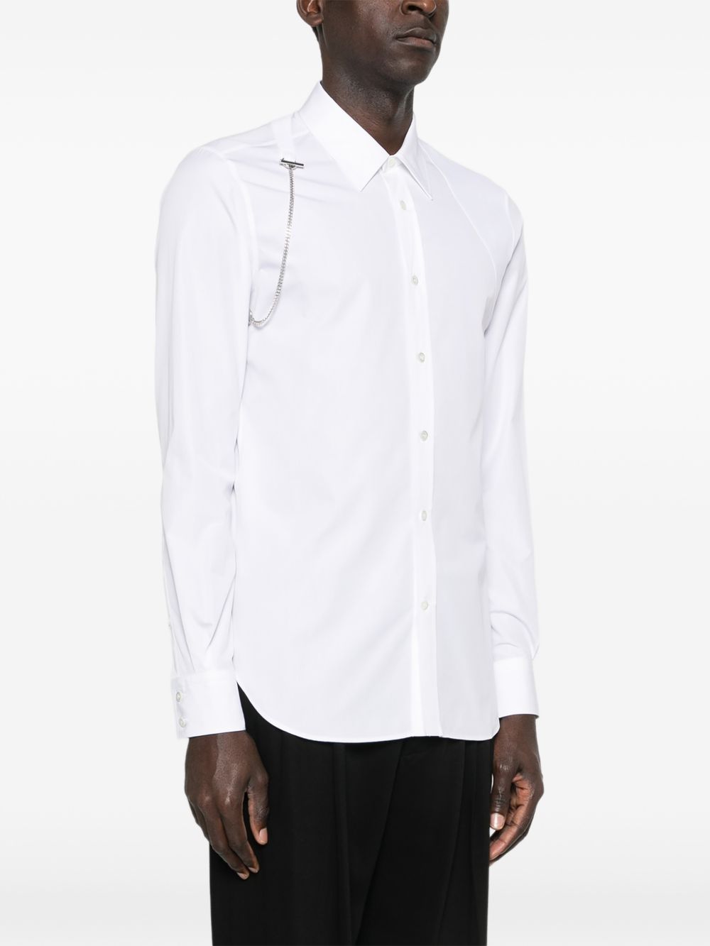 Alexander Mcqueen Shirts - Optical white | 399793c0ac7adc1e010979070e6449e2b86a0f2f