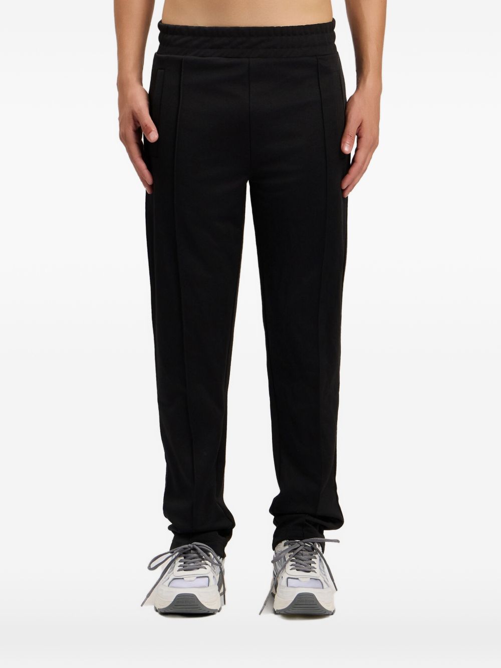 Palm Angels Trousers - Black off white | da4d8cc9dce8cb058761857de820bcf2467016eb
