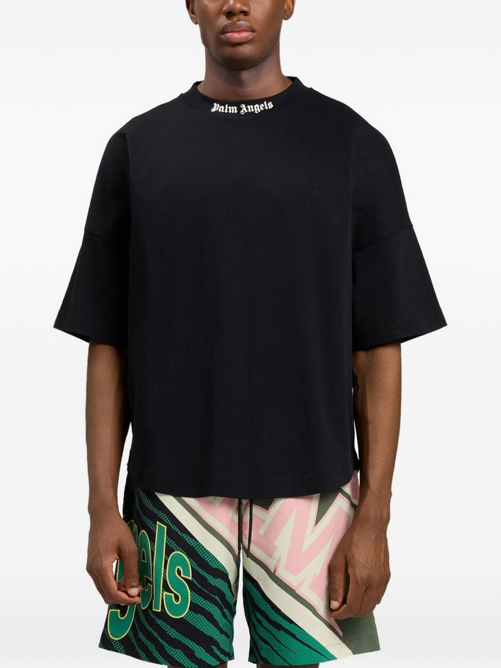 Palm Angels T-shirts and Polos - Black off white | f48bc31a7391694130e2d13be51e005a918bbba6