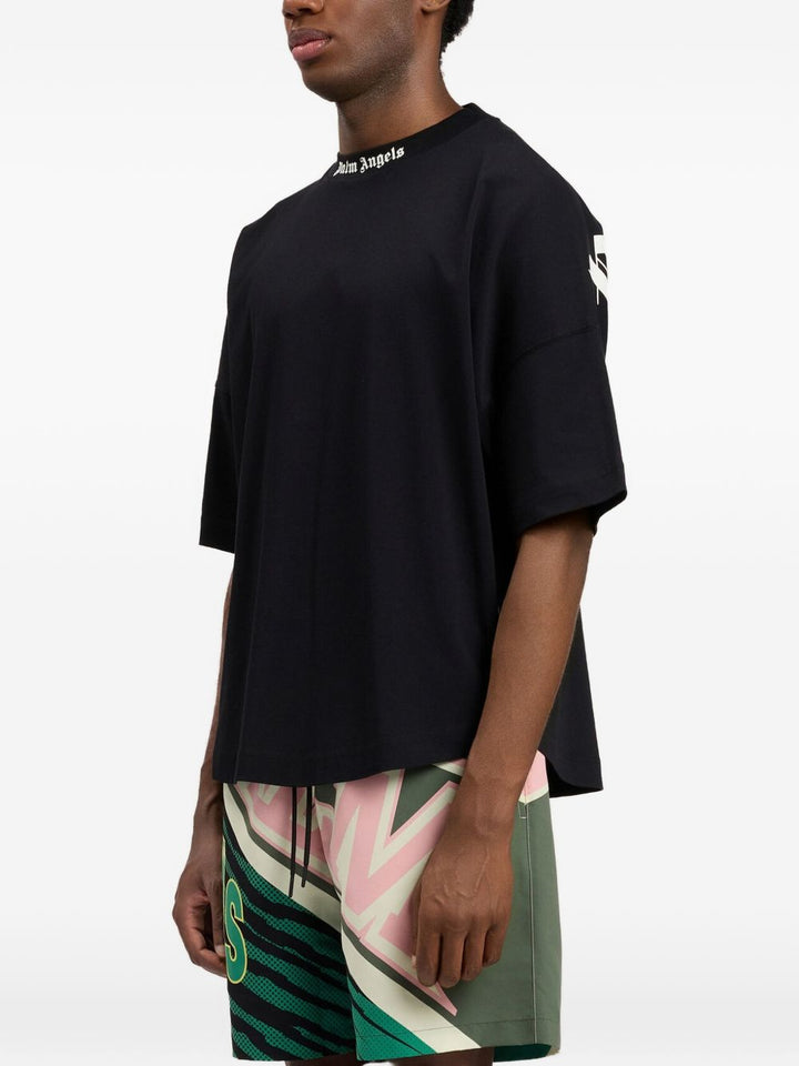 Palm Angels T-shirts and Polos - Black off white | df62182f953f66347294d3d111aaa0058d2d9423