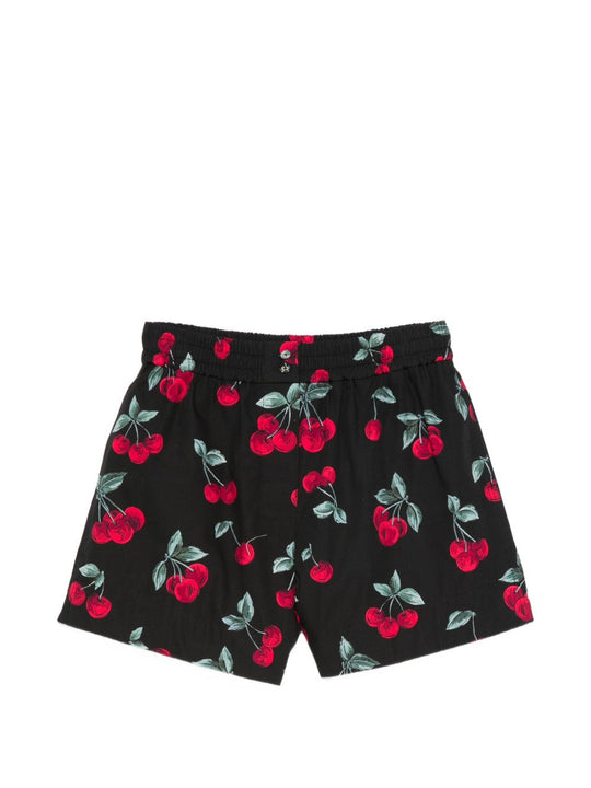 Shorts Cherries Allover Black/Red