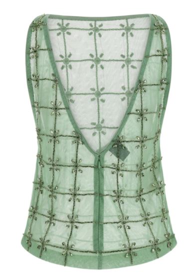 Pinko Top - Verde salvia | a0ed6d82a323639e64a98355fc275669e2a05390