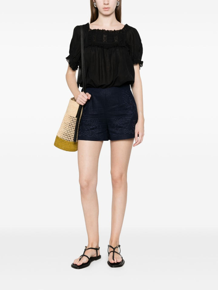 Twin-Set Shorts - Blue night | 2340e9a8cc231eb1c09087bb3bd7d4f336b8f2d6
