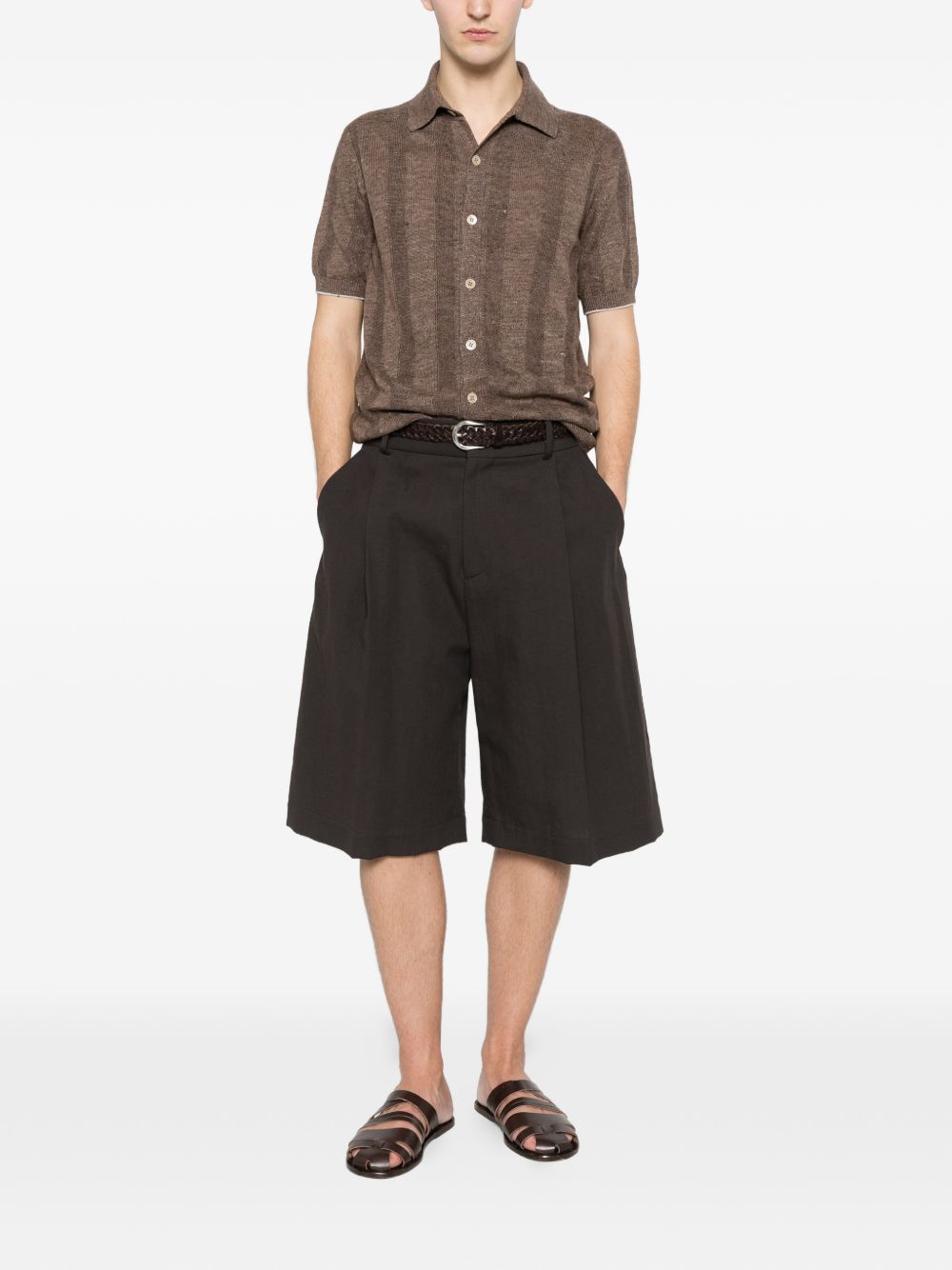 Brunello Cucinelli Shirts - Nocciola+yuta | f1905f7eb96929a0f0c83c2a38295b2034aae42b