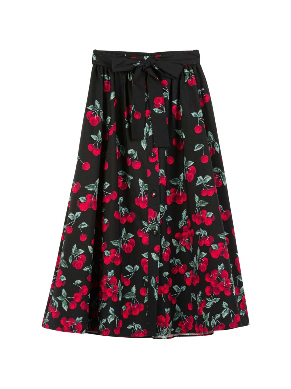 Twin-Set Skirts - Cherries degradè black/red | 325afd4b43717b074990c92aa4895a22fe97f639