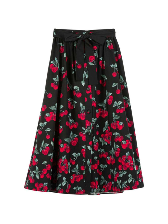 Skirts Cherries Degradè Black/Red