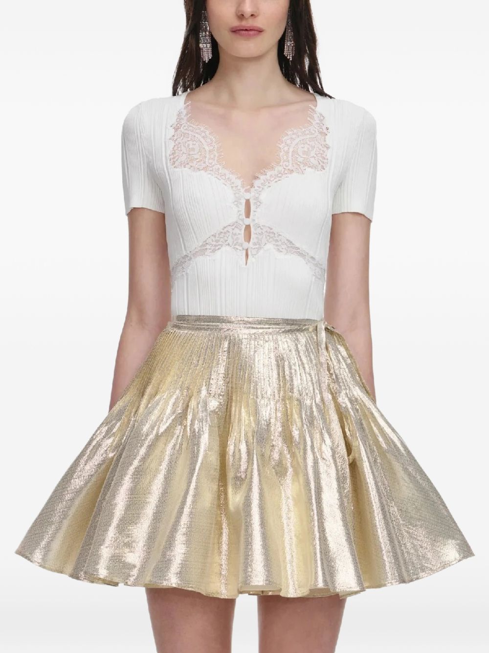 Self Portrait Top - Light and natural | cf0003aab61ee16ed0ae18e78b81da49c4687ae0