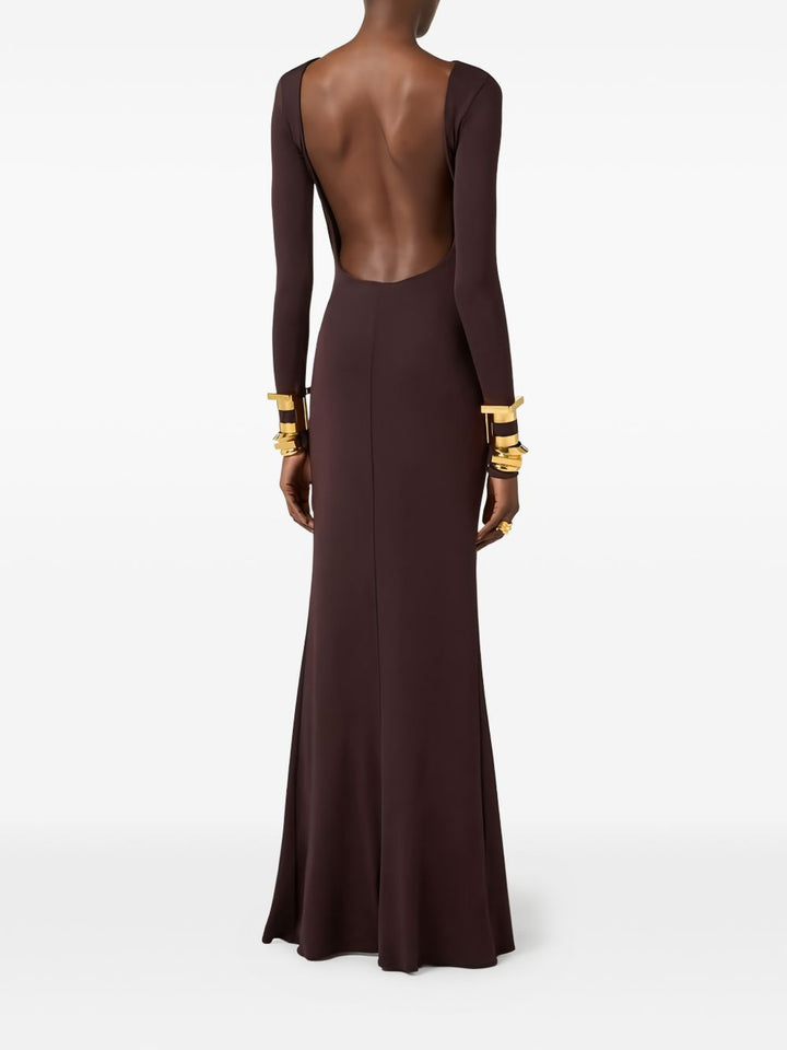Elisabetta Franchi Dresses - Dark chocolate | c0ddcf09617b89133086b5fdd872f50b987a8c77