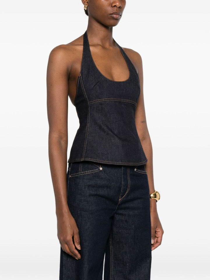 Jacquemus Top - Blue and green | d4f02569116d74fb81cb8ca821f51d6bb4ae91ab