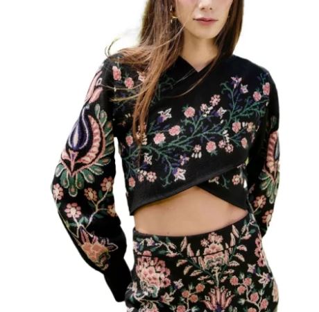 Farm Rio Top - Blacks and greys | 91034fa0b5133e4e839fdb946db26c29124294c2