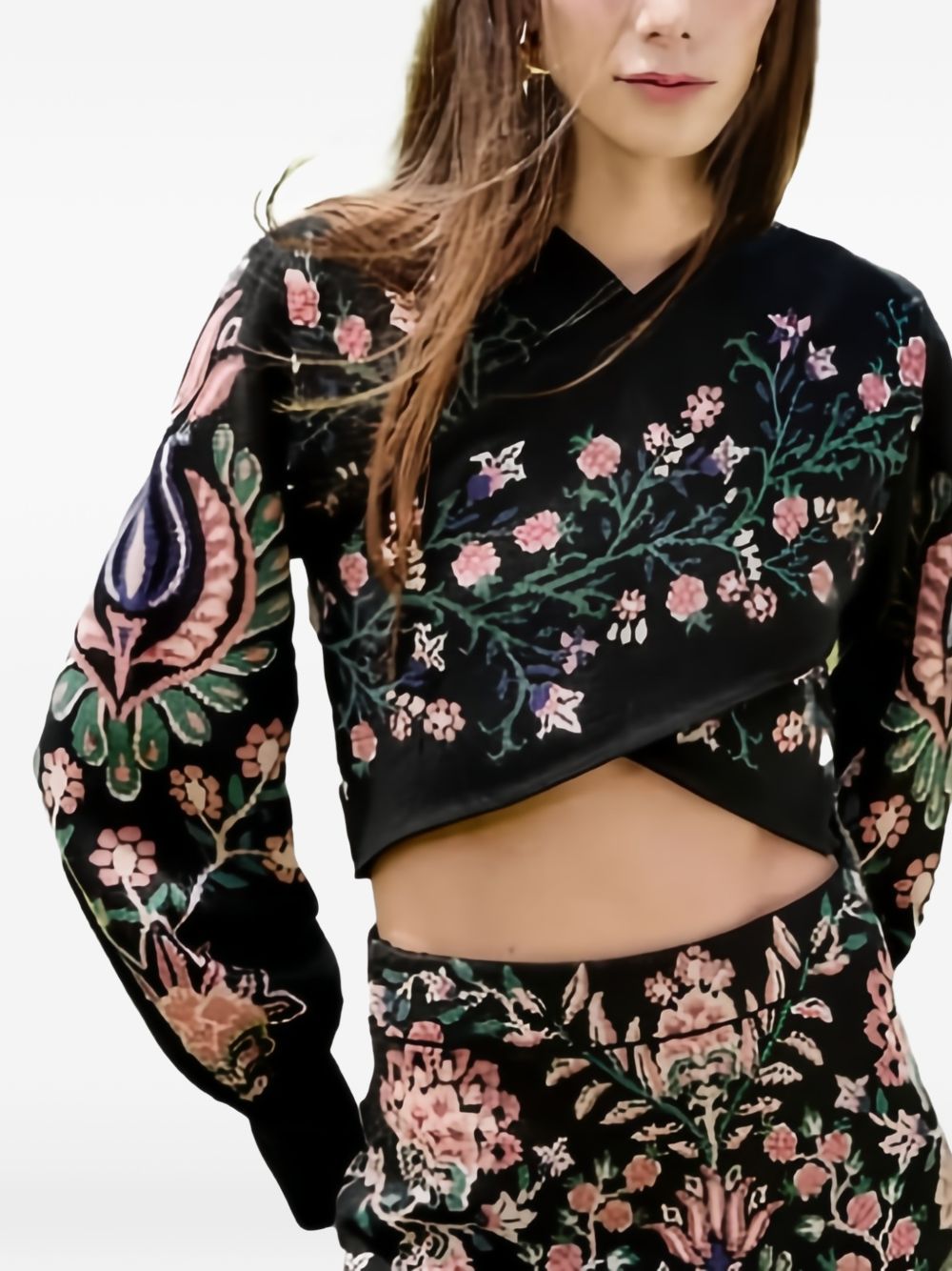 Farm Rio Top - Blacks and greys | 108405ee444fc473b06e3b80e3c4399837e85905