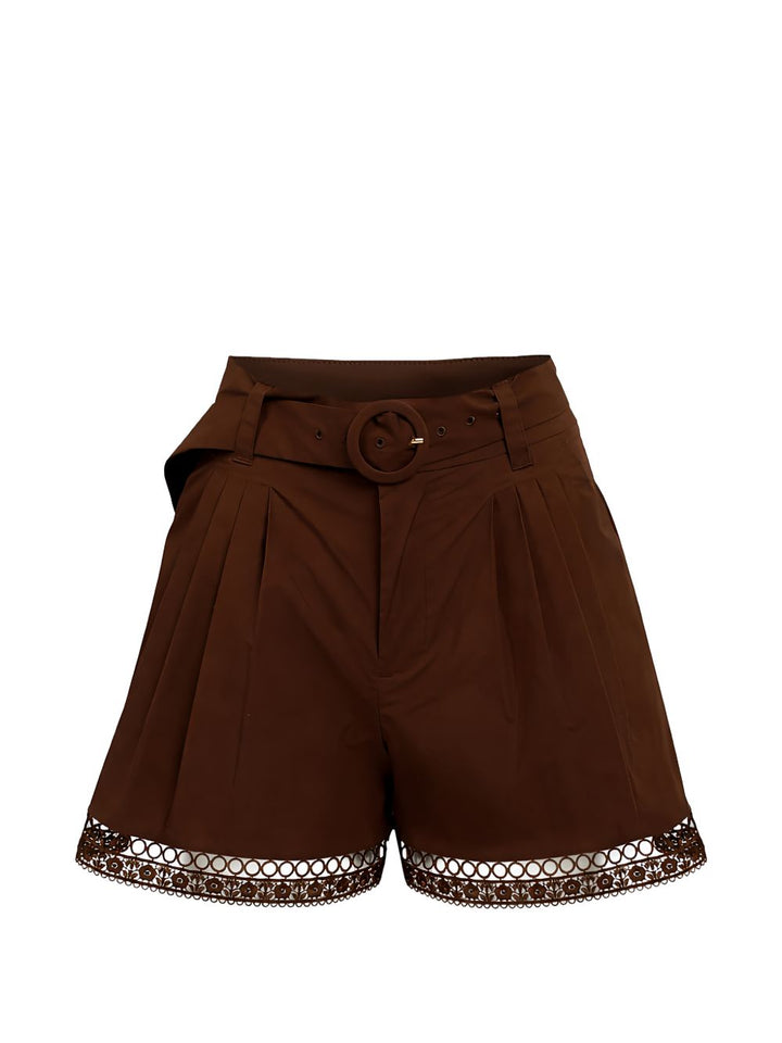 Twin-Set Shorts - Coffee liquer | abefcabd9f3c2699bfdf834fc9f3bb81f1f06f19