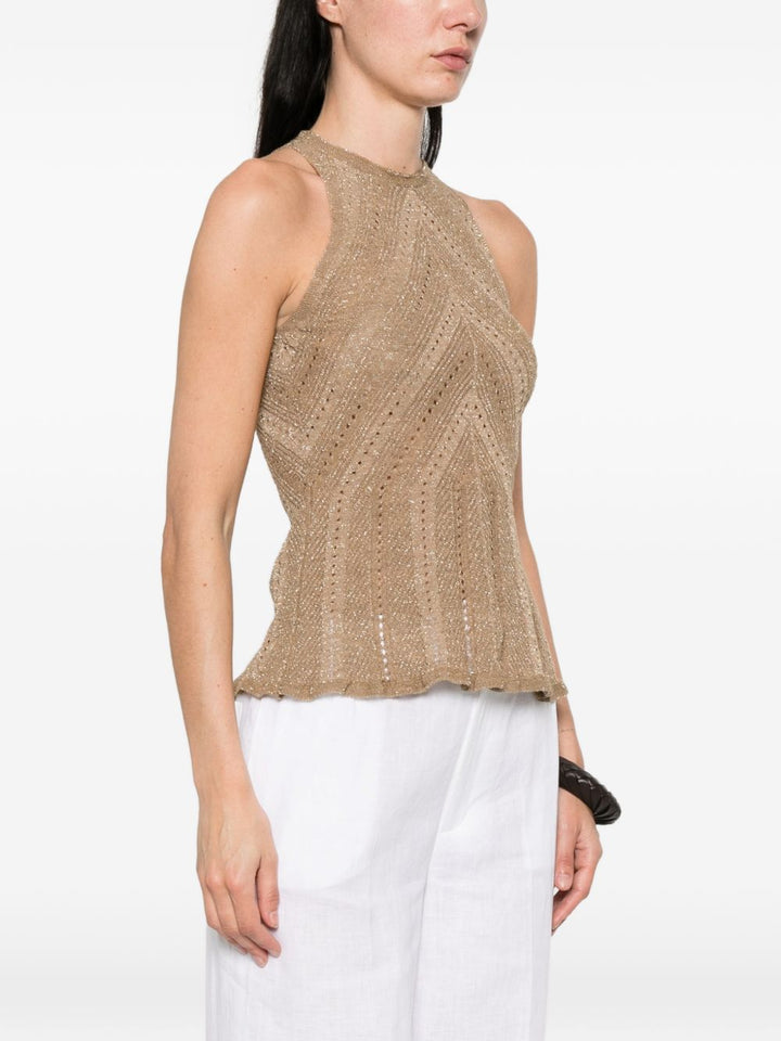 Twin-Set Top - Golden green lurex | d5dcc4dfa2a83ca184d7900aec2d0144b436171e