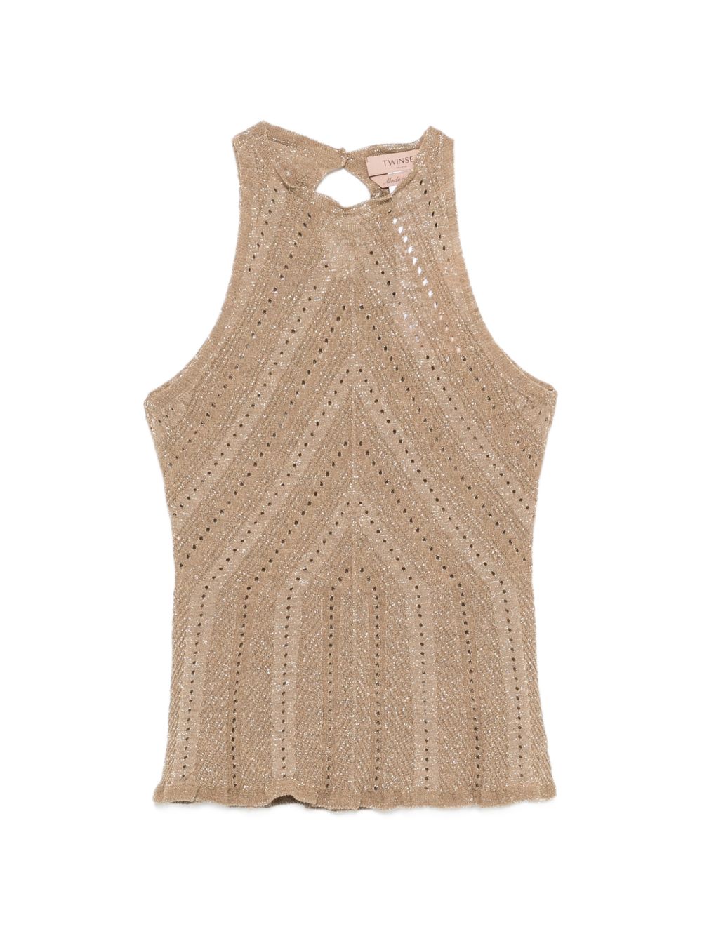 Twin-Set Top - Golden green lurex | 2eb60dcd4b99f6cf451163f91277fc6b0739d494