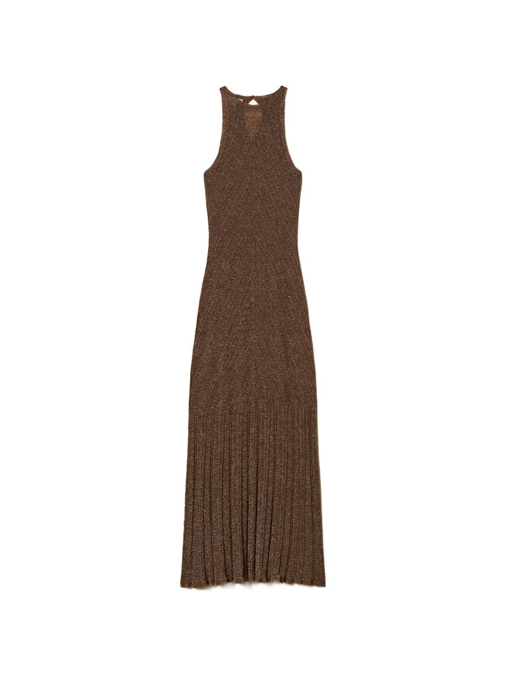 Twin-Set Dresses - Coffee liquer lurex | d7bfccc35ffc503f1fc2173ab49e8824f845569b