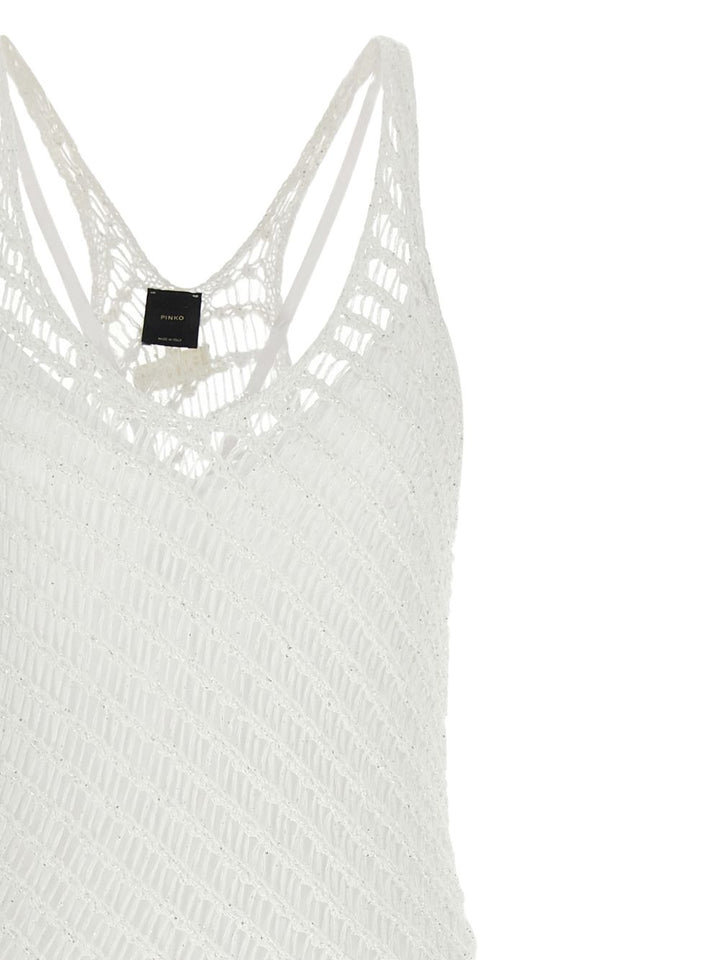 Pinko Dresses - Bianco silver | 3e6990dd501ea10ea214dbd4c859cb47cb7b4c28