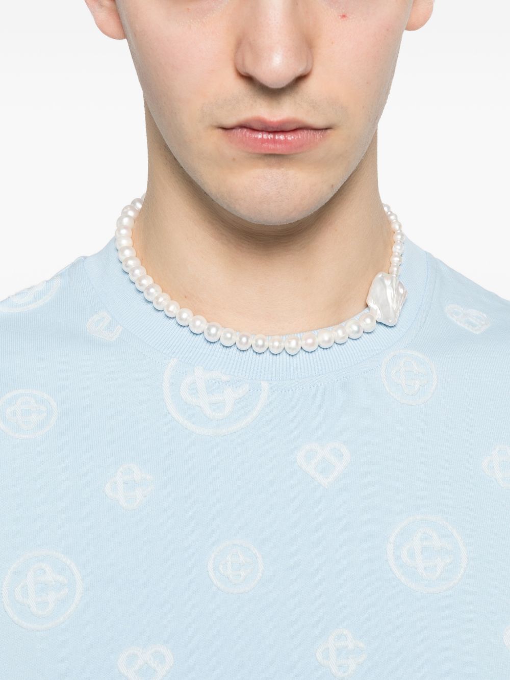 Casablanca T-shirts and Polos - Azzurre | aa91fd6f8543389f36aa2215fb39bb04efb8c700