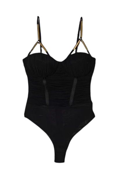 Elisabetta Franchi Top - Neri e Grigi | 7a58b98817b6b3f2d5a89fc3b39a272ab8b4d5af