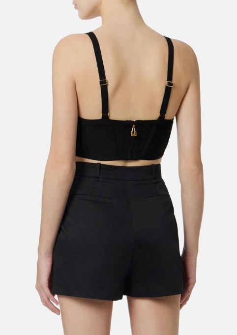 Elisabetta Franchi Top - Neri e Grigi | 9538c69ebf6a8b1252ee3defa613ae7d596dd3e1