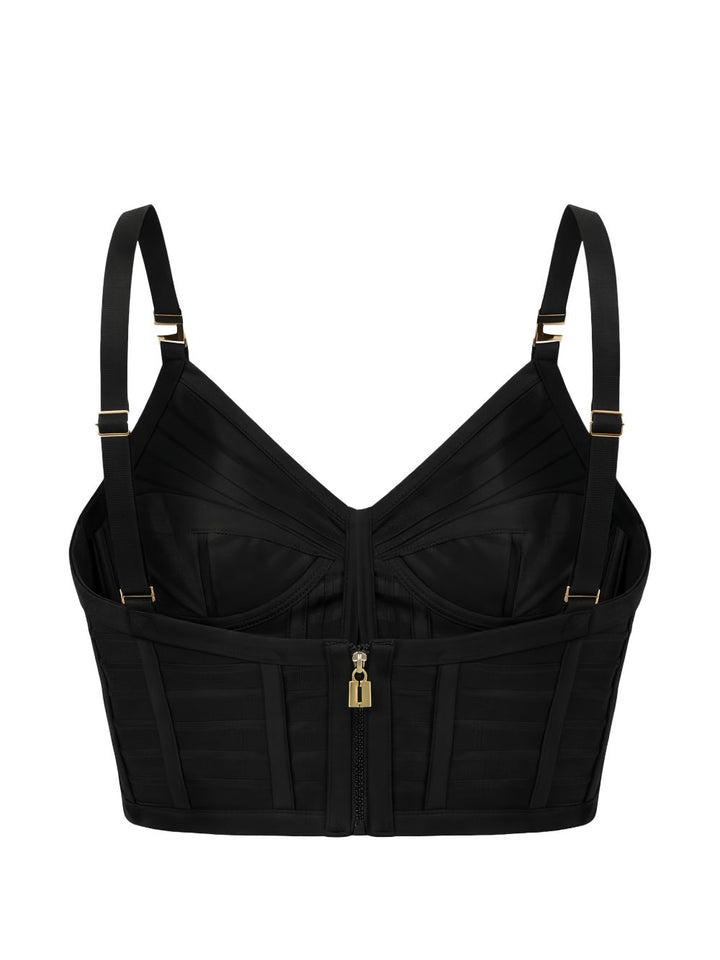 Elisabetta Franchi Top - Neri e Grigi | 71888f8a50f2a470ab933125fdc297d89e2dff5e