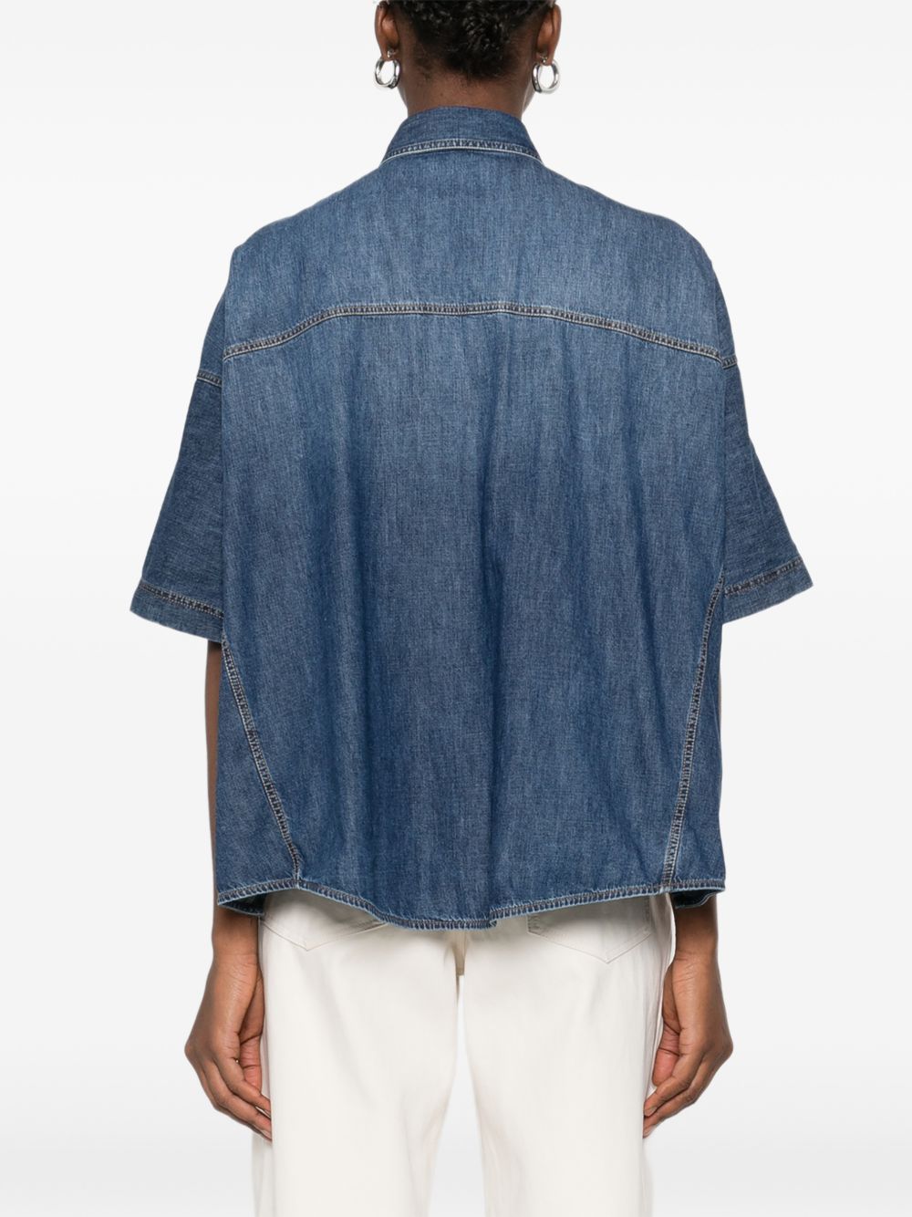 Brunello Cucinelli Shirts - Blu e verdi | 6998cec270182b46be3408885972a0b6a88d97dd