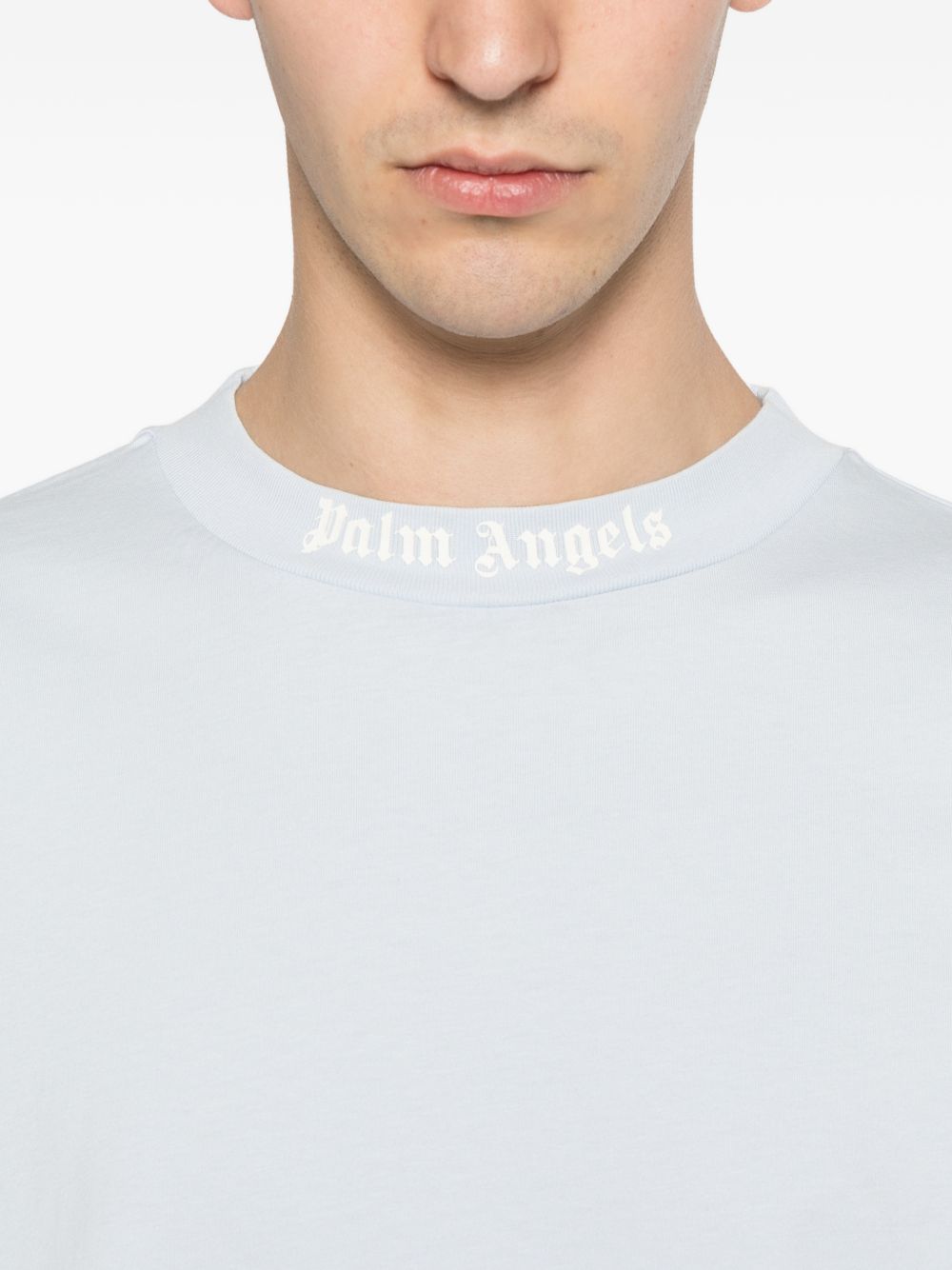 Palm Angels T-shirts and Polos - Blue off white | 57b2ac198ab9ba7c1f963a284eccfae920346d77