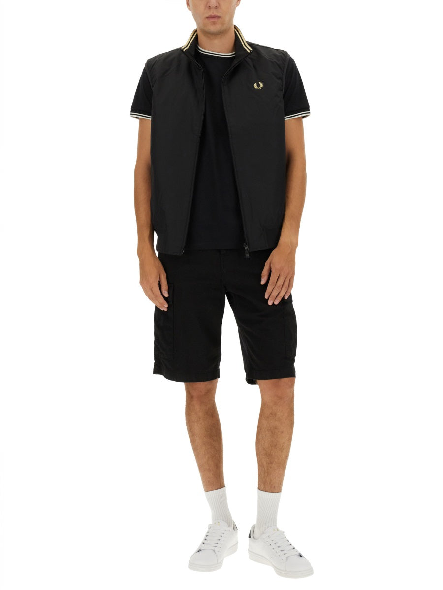Fred Perry Gilet - Black | Wanan Luxury