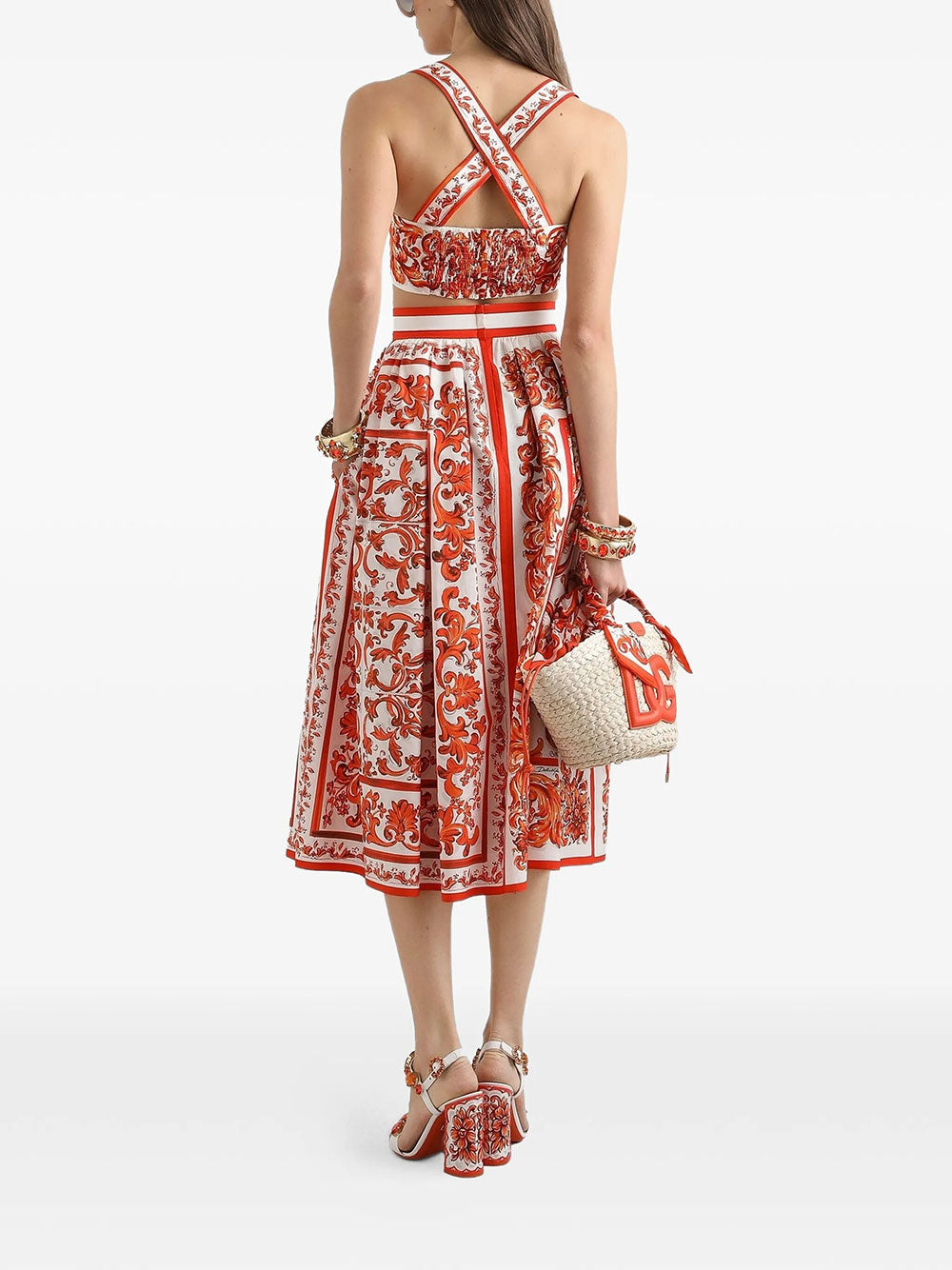 Dolce & Gabbana Midi skirts - Yellow & Orange | fbb6d3918ee23c47d8558d08a11742f9a77804b2